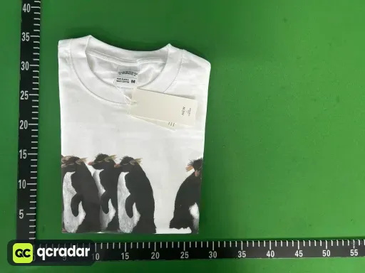 白色短袖特立独行企鹅