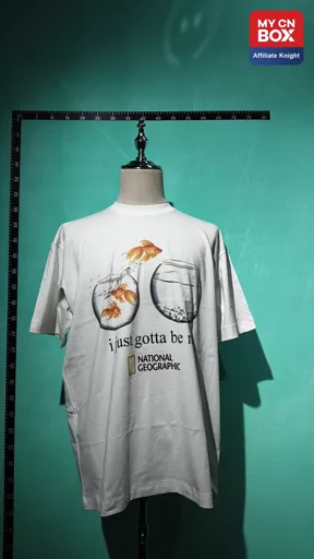 White Short Sleeve Maverick Goldfish
