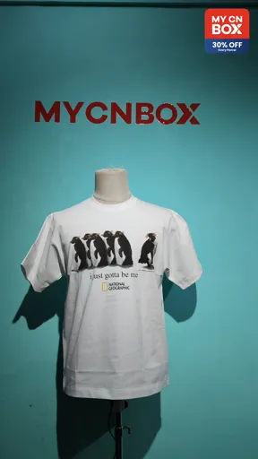 White Short Sleeve Maverick Penguin
