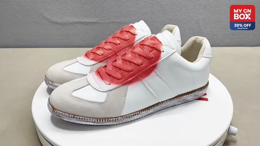 White with Red Lacquer