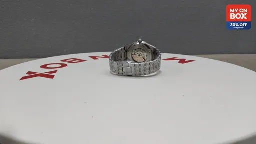 Silver Case · Black Dial Steel Bracelet