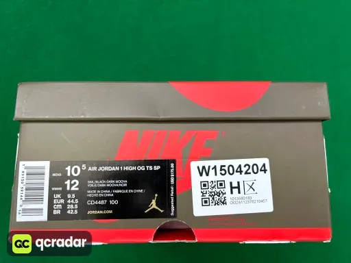 款式配色:AJ1 TS倒钩1.0高帮