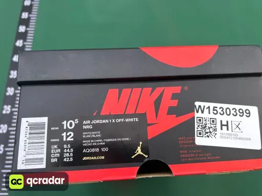 款式配色:AJ1 Ow纯白
