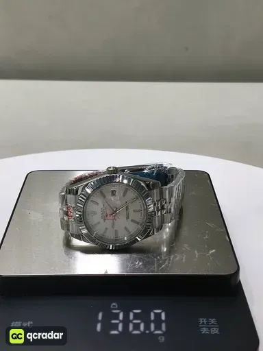 Silver Case White Dial · Five-Link Steel Bracelet