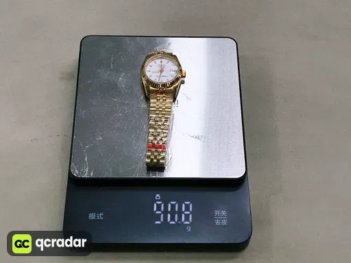 Gold Case White Dial · Five-Link Steel Bracelet