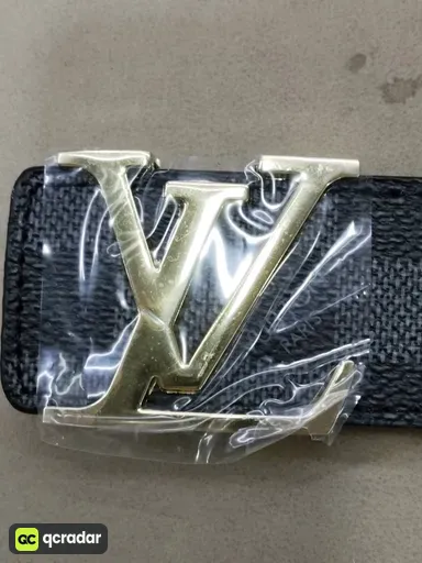 Black Check Gold Buckle