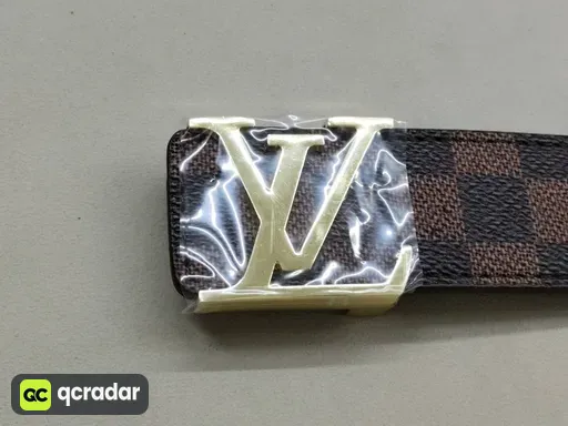 Brown Check Gold Buckle