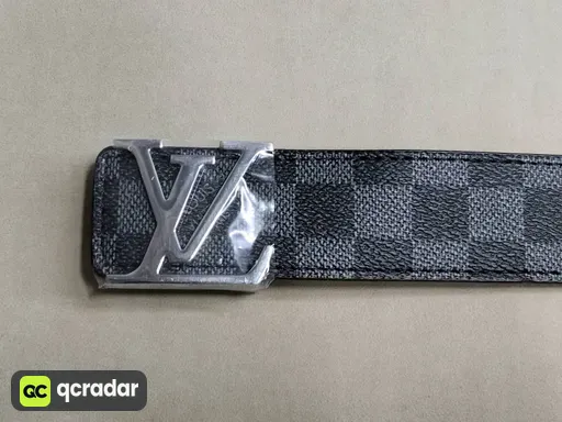 Black Check Silver Buckle