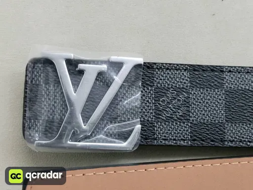 Black Check Silver Buckle