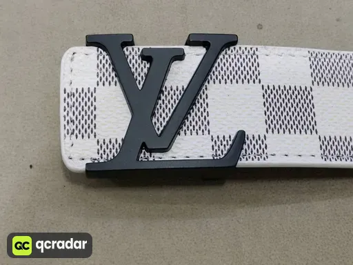 White Check Black Buckle