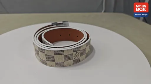 White Check Silver Buckle