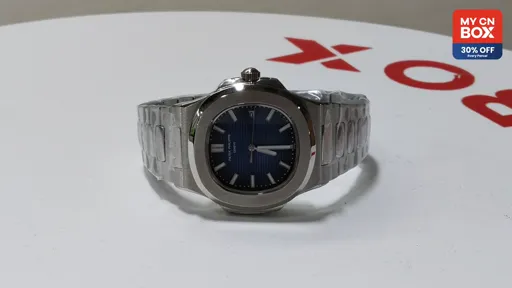 Silver Case · Blue Dial Steel Strap