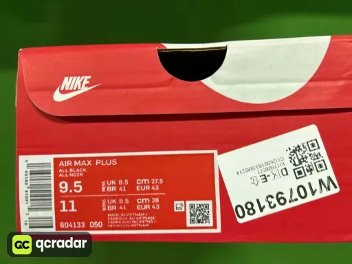 尺码:43＝Us9.5