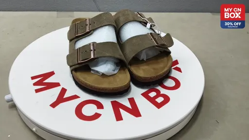 Two-Strap Slide Taupe