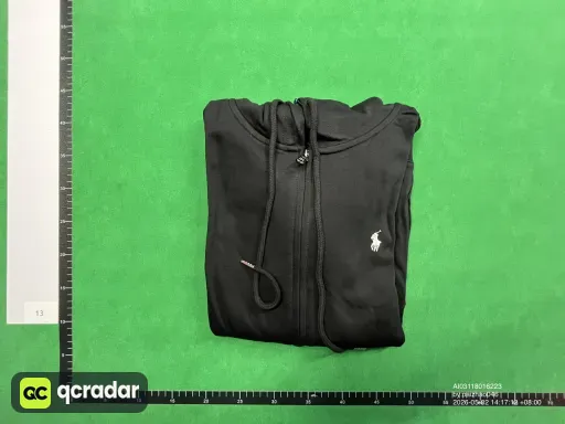 Hoodies black(white logo)zipper