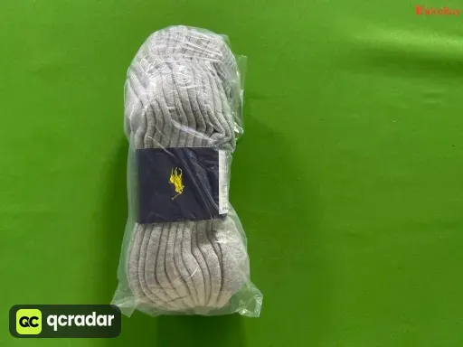 SIX  PAIRS  灰色中筒【毛巾底】