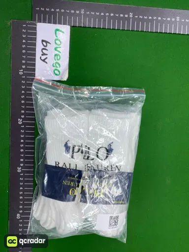 SIX  PAIRS   白色高筒【毛巾底】