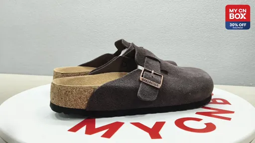 Birkenstock Toe Loop Slides - Dark Coffee