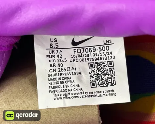 S2 AF1 CPFM Air Force Purple FQ7069-500