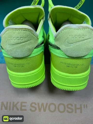 Color matching: OWF版 OW空军网纱荧光绿AO4606-700