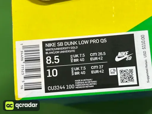 配色:M版 DUNK SB奶牛