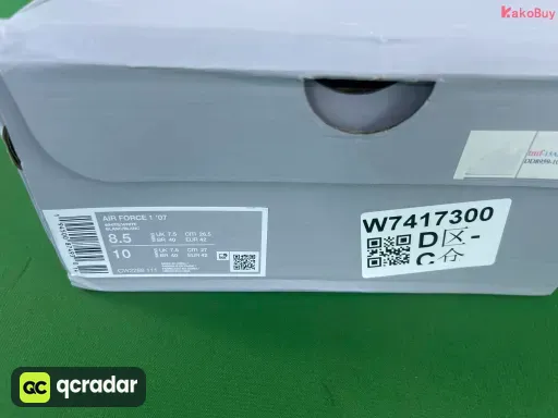 款式配色:G版 AF1 纯白低帮