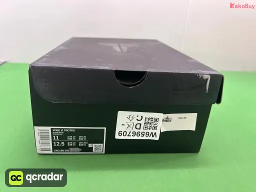款式配色:科比6黑白天使CW2190-002