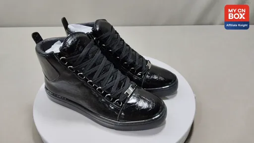 Black High-Top Genuine Leather