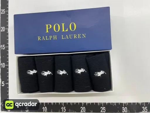 POLO（均码） 5双装【黑+黑+黑+黑+黑】不分长短