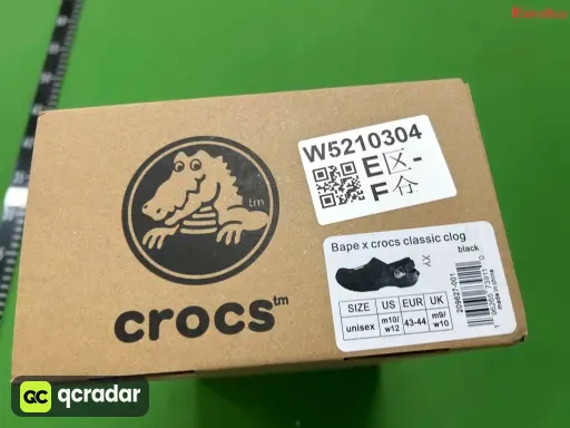 型号:DG版 CROCS bape  黑色