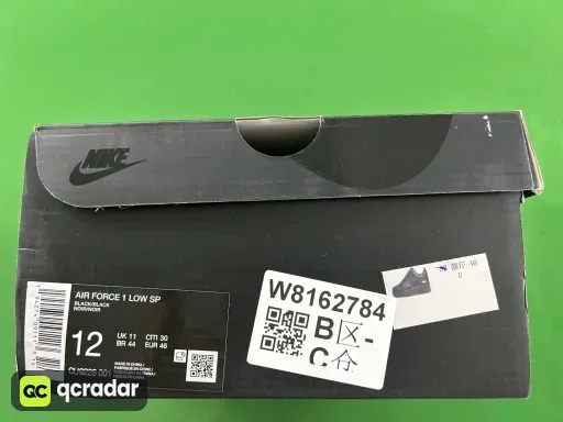 款式配色:【G版】AF1 黑红Sup联名 CU9225-001