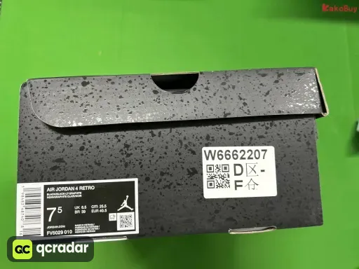 款式:AJ4 黑猫2025款 FV5029-010