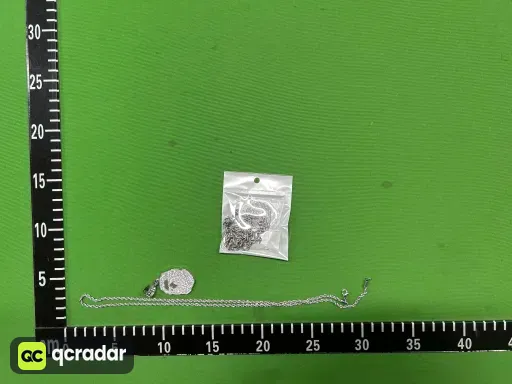 银色吊坠配0.3*60cm麻花链