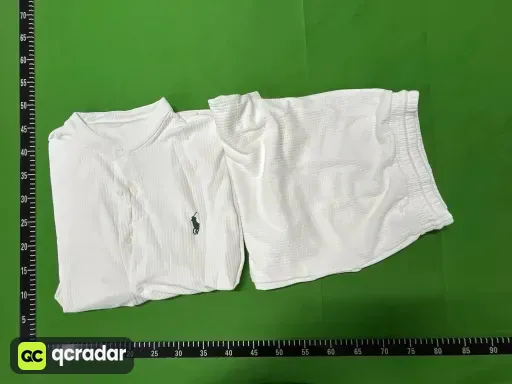 Ralph Lauren立领短袖短裤 白