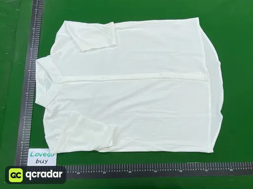 Lacoste立领短袖短裤 白