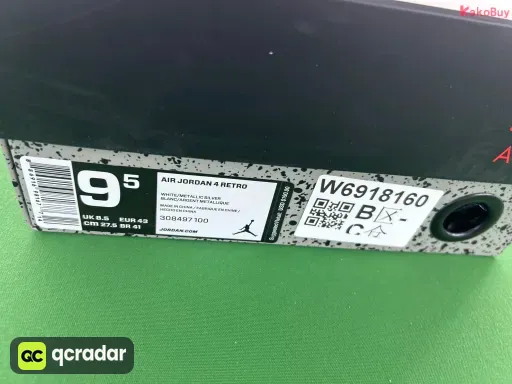 AJ4款式配色:AJ4纯白308497-100