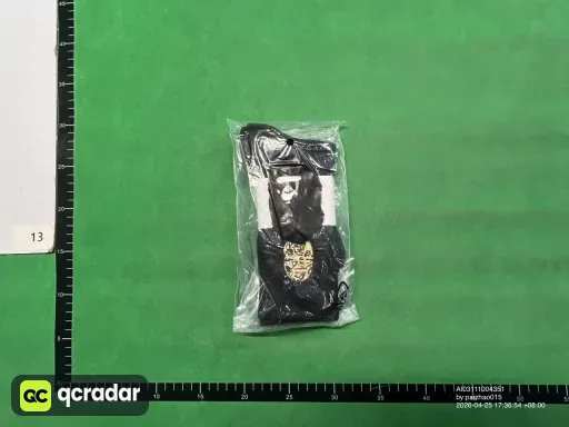 黑色长筒迷彩刺绣