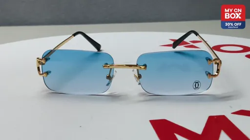C4 Gold Frame Blue Lenses