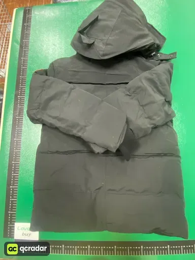 黑色红标毛领