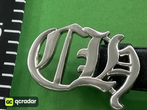 Logo buckle cross colorful belt