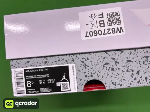 配色:Aj4 白奥利奥 CT8527-100