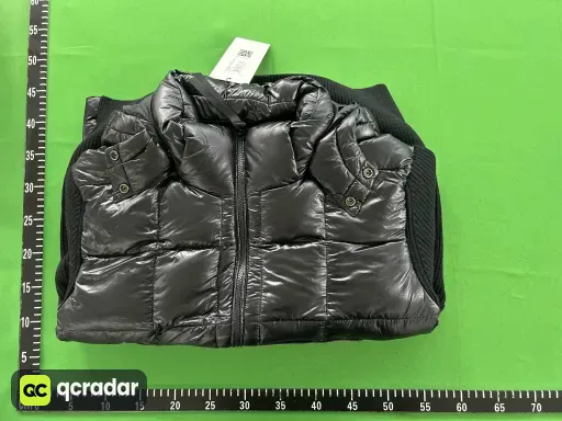 针织拼接羽绒服（90%白鸭绒）（预售）-银白色