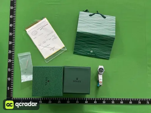型号尺寸:银壳绿罗盘·三珠钢带