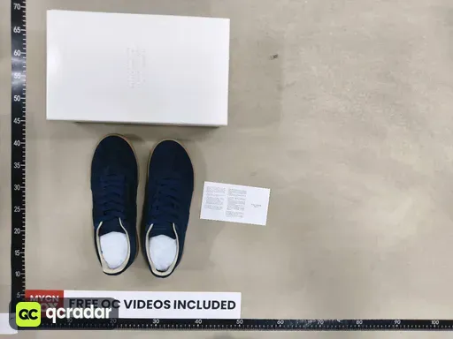 Navy Blue Crepe Sole MM6 37