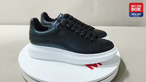 White Sole Black Leather 1000