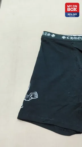 CHRO Skull Print Boxer Briefs - Long Leg - Size: M