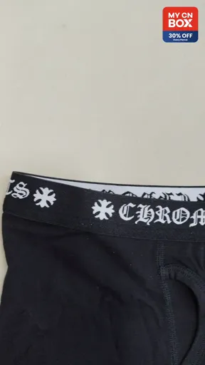 New CHRO Black Classic Small Logo Boxer Briefs - Short Leg - Size: M