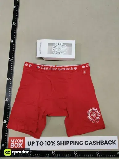 CHRO Bright Red Boxer Briefs - Long Leg - Size: S