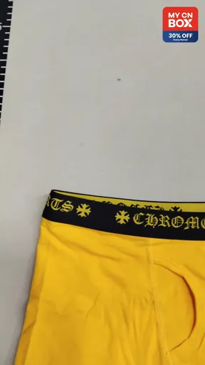 CHRO Yellow Boxer Briefs - Long Leg - Size: M