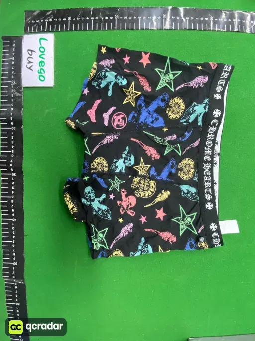 Size: CHR 彩色FOTI骷髅 short短款——SIZE：L